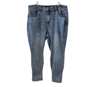 Judy Blue Womens Boyfriend Fit Jeans, Stretch, Plus Size, Blue, Size 24W